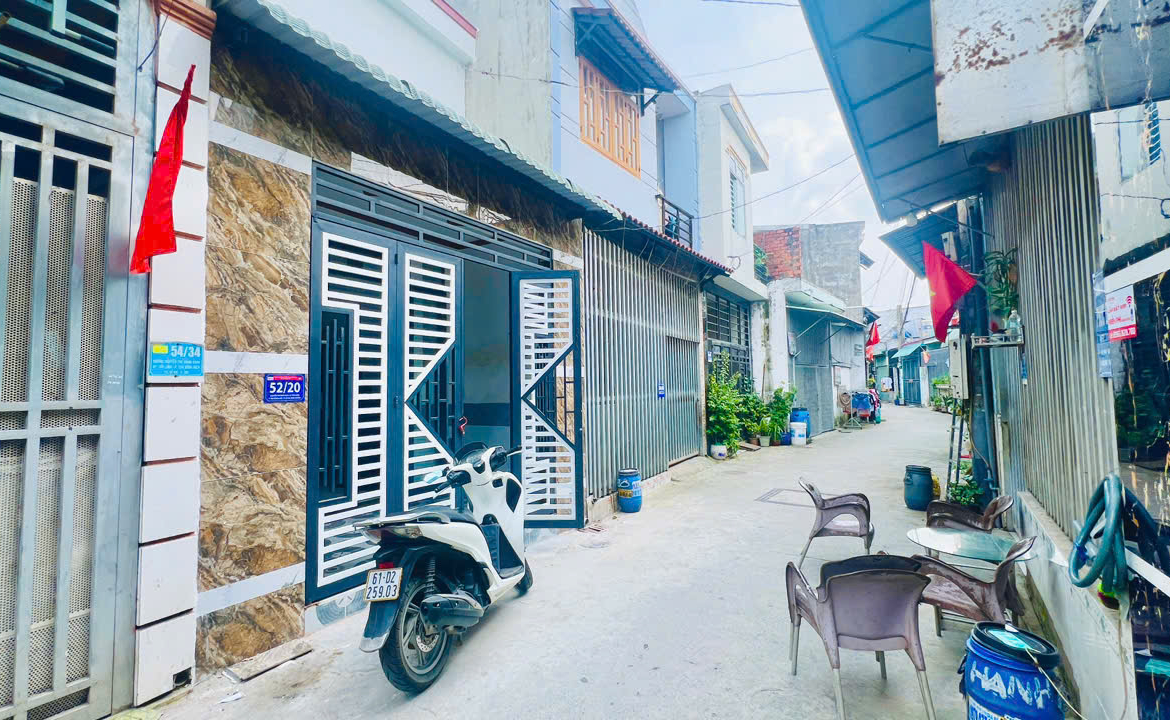 nhà mới xây dĩ an