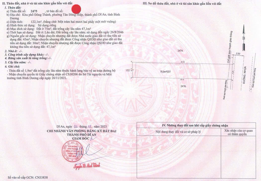 bán đất tân đông hiệp