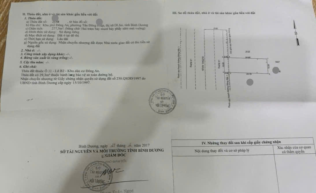 mặt tiền đường D1 Đông An