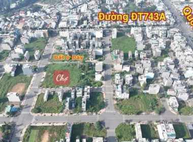 Đất hai mặt tiền dĩ an