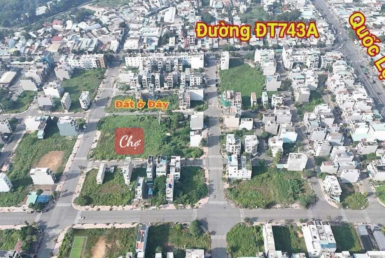 Đất hai mặt tiền dĩ an